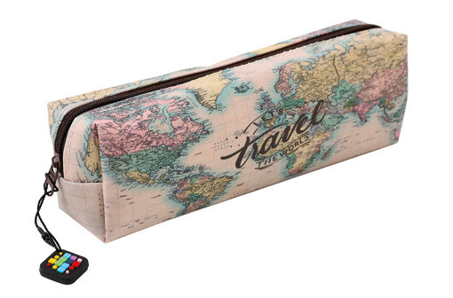 Picture of MAPS CLOTH PENCIL CASE
